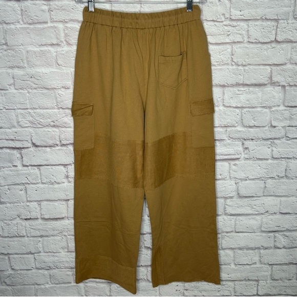 Time After Time Mustard Rope Tie Wide Leg Sweatpants - Picture 5 of 14